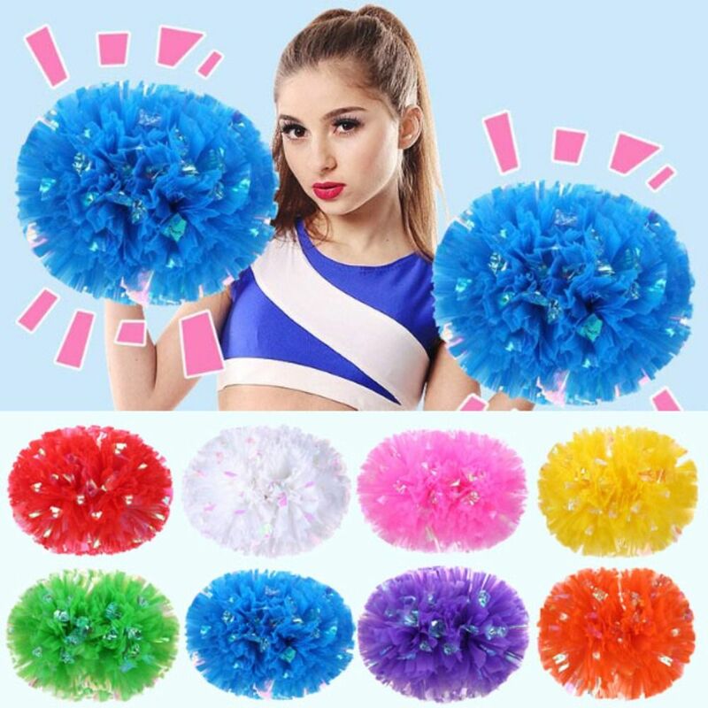 9 Colors 25cm Game Pompoms Cheap Practical Pompoms Cheerleading Cheering Flower Ball Sports Cheerleading Sports Match Supplies