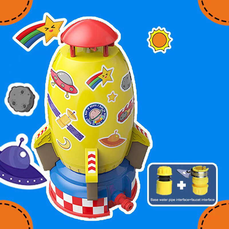Foguete voador para crianças, míssil rotativo, ejetado no ar, brinquedos de praia ao ar livre, jogos de verão