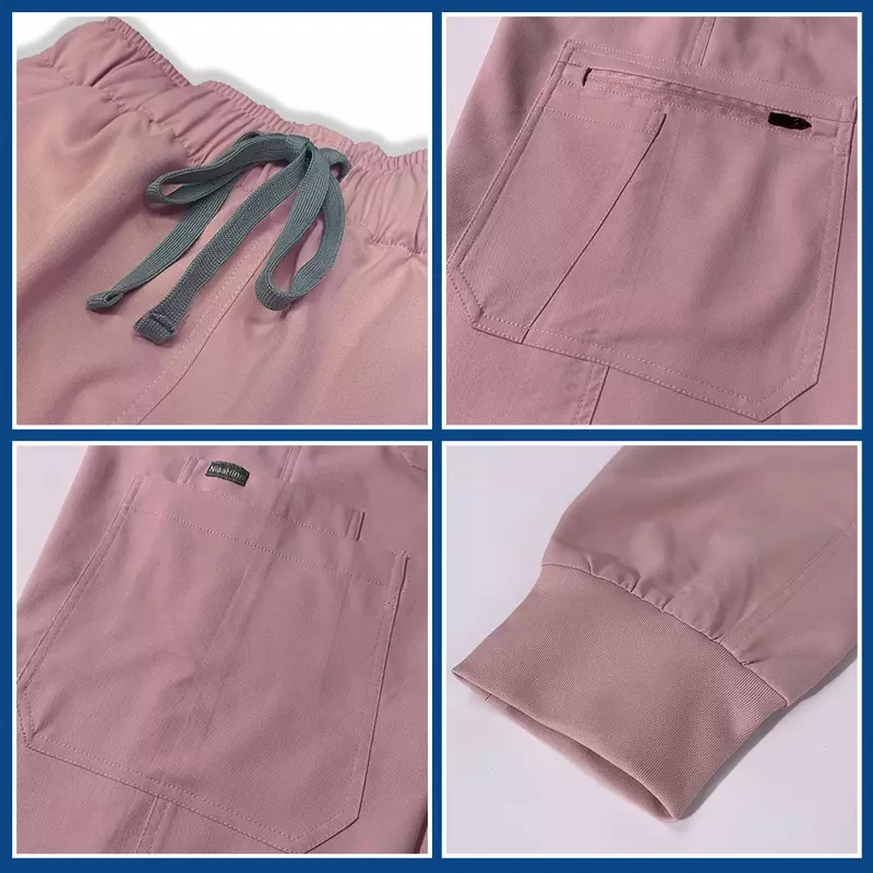 Mundury medyczne unisex mundur kliniczny mężczyźni ubrania do karmienia kostium lekarza pielęgniarka zestawy do szorowania dentysta odzież robocza zawiera topy spodnie