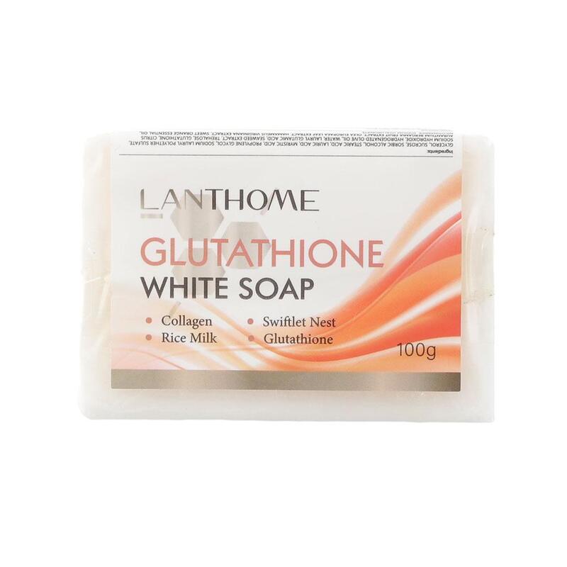 Lanthome Original Glutathione Whitening Soap For Face Skin Brightening Body Moisturizers Reduce Wrinkle Freckle Firming Nou V9C9