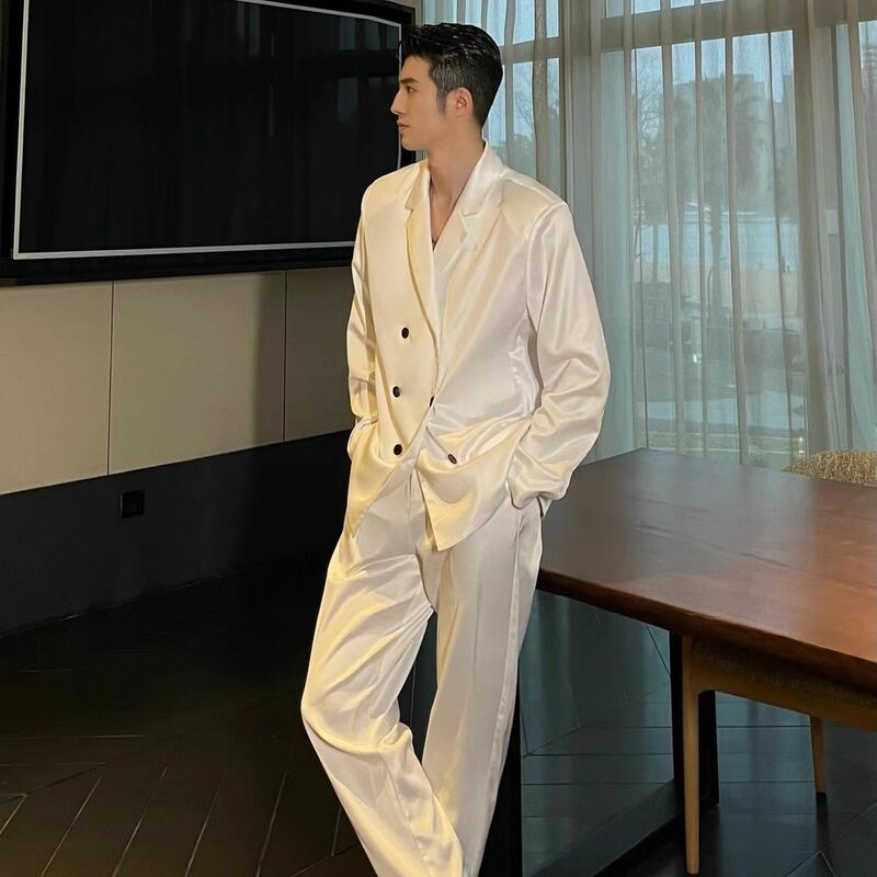 Новинка весна-лето 2023 высококачественный нишевый повседневный костюм yuppie высокого качества для мужчин