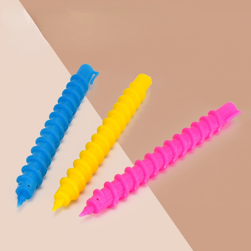 SalonTool-Rodillo de plástico para peluquería, rodillo de pelo en espiral, Perm, formadores de ondas, clip de volumen