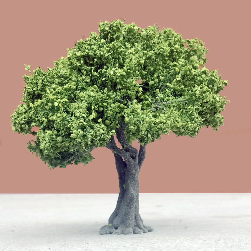 Modelo de árbol de alambre de 12cm, Paisaje en miniatura, decoración de Árbol Verde, mesa de arena de montaña, Material de bricolaje, modelo de tren a escala, diseño de ferrocarril