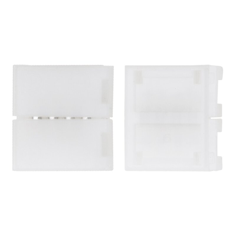 Conector acoplador clip-on sem solda 4 pinos 10mm para luz tira LED 5050 RGB