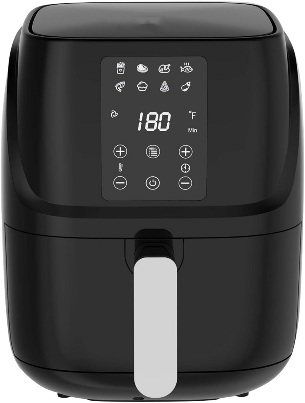 Freidora de aire con Control Digital, 3L/3,2-qt, color negro, 3.2qt