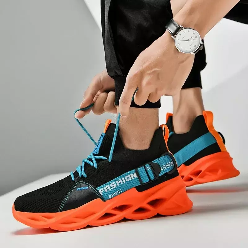 Homens Sapatos Respirável Moda Malha Running Shoes Homem Alta Qualidade Unisex Cestas De Tênis Leve Athletic 2023 Sneakers para Homens