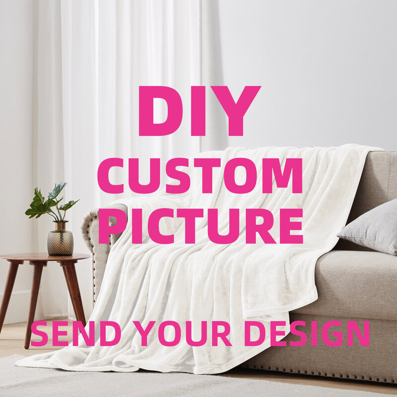 DIY Custom Throw Blankets para crianças, adultos, meninas, piqueniques, camas de viagem, frescos, frescos, presentes