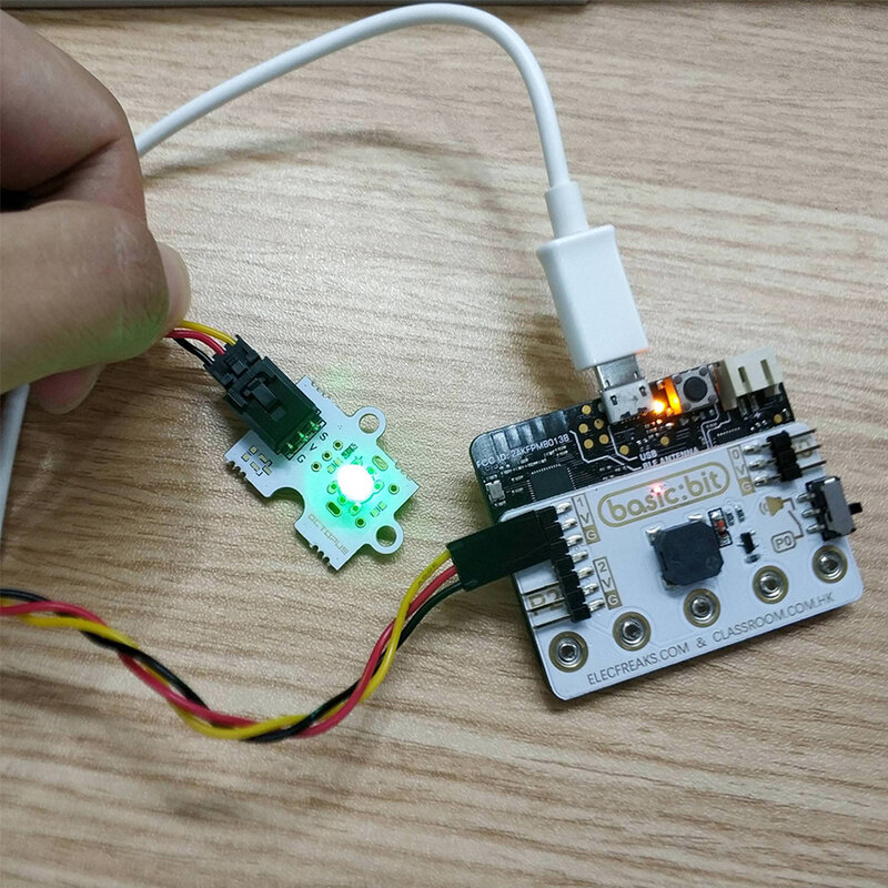 Micro:bit Básico: bit Breakout Board Três Maneiras de Expansão I/O para Kid Class Ensino Microbit Projetos Codificação Programação Aprendizagem