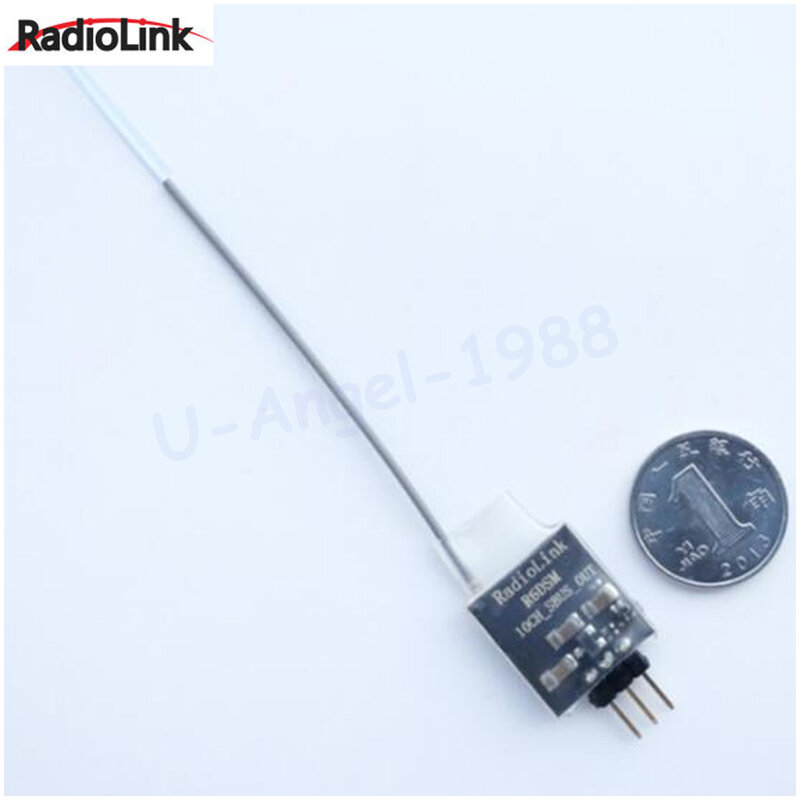 Radiolink R6DSM 2.4G ricevitore a 10 canali DSSS FHSS spettro di diffusione per trasmettitori Radiolink AT9 AT9S AT10 AT10II