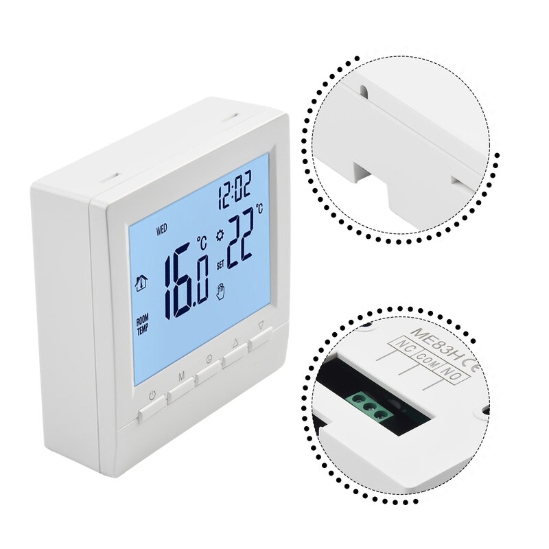 Brandneue Thermostat Raum zubehör Controller digitale elektrische Heizungen LCD Me8316a Kunststoff Metall Ersatz