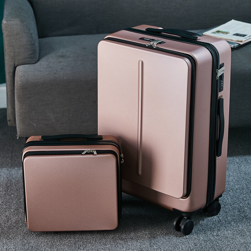 Новый чемодан на колесиках 20/24 дюймов с сумкой для ноутбука, деловой Дорожный чемодан, Мужская УНИВЕРСАЛЬНАЯ ТЕЛЕЖКА на колесиках, чемодан на колесиках для ПК