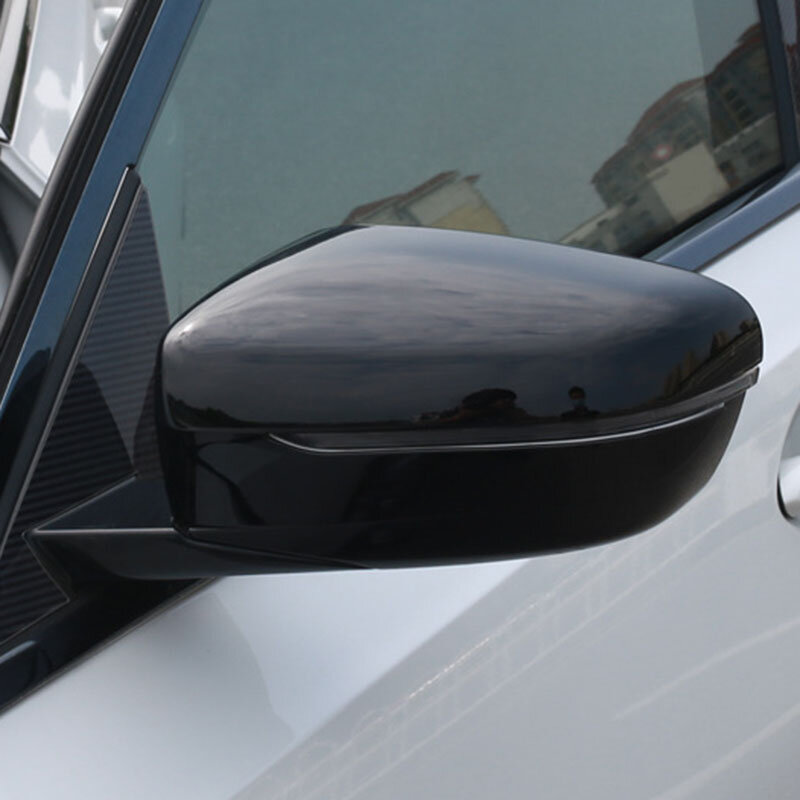 Cubierta de espejo retrovisor de coche, tapa de espejo lateral negra brillante para BMW Serie 3 G20 G21 G28 2019 2020 2021