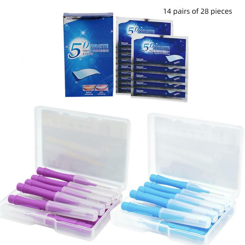 Effective Teeth Whitening Strips Remove Plaque Oral Care Brush Teeth Cleaning Interdental Cleaning Brush Strengthen Teeth