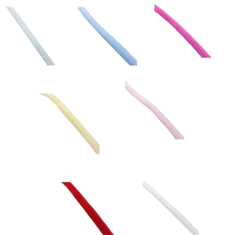 1pc/5PCS/10PCS toppe colorate per fasce in peluche fai da te strumenti per braccialetti per capelli M6CD
