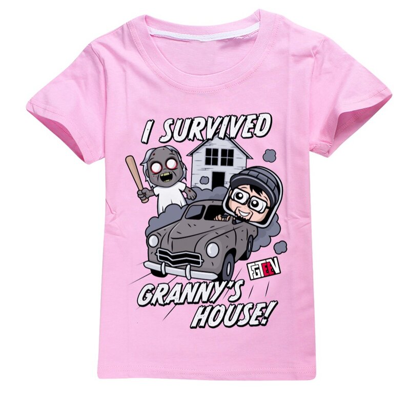 FGTEEV Toddler Girls Shirt bambini t-Shirt 2024 New Kids Summer top Hip-hop Casual teenager t-Shirt a maniche corte