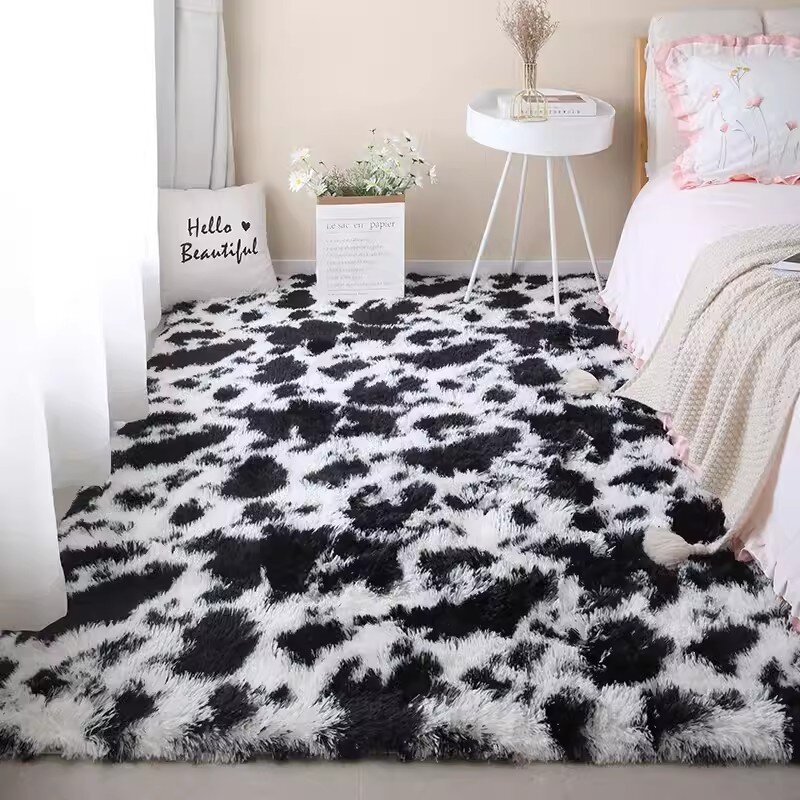 Włochaty dywan do salonu włochaty dywan Super miękki dywanik do domu rozmyte pluszowy dywan do pokoju dziecięcego w akademiku