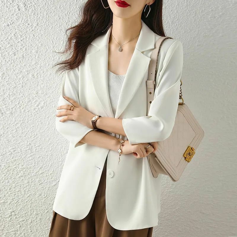 2023 Spring Summer New Fashion Casual Large Size Women's Blazer Coat Versatile Loose Comfortable Female Blazer Jacket 3XL