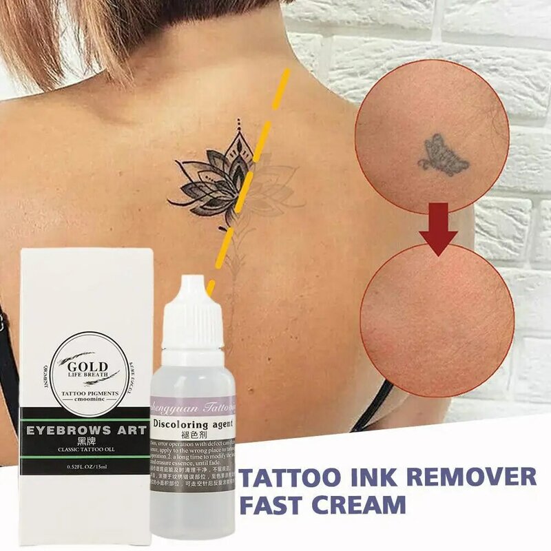 Naturalny bezbolesny pigmentowy środek do usuwania czyszczenie ciała tatuaż korektor do usuwania tatuaży wybielający tusz do pielęgnacji gładka skóra 1 F7O7
