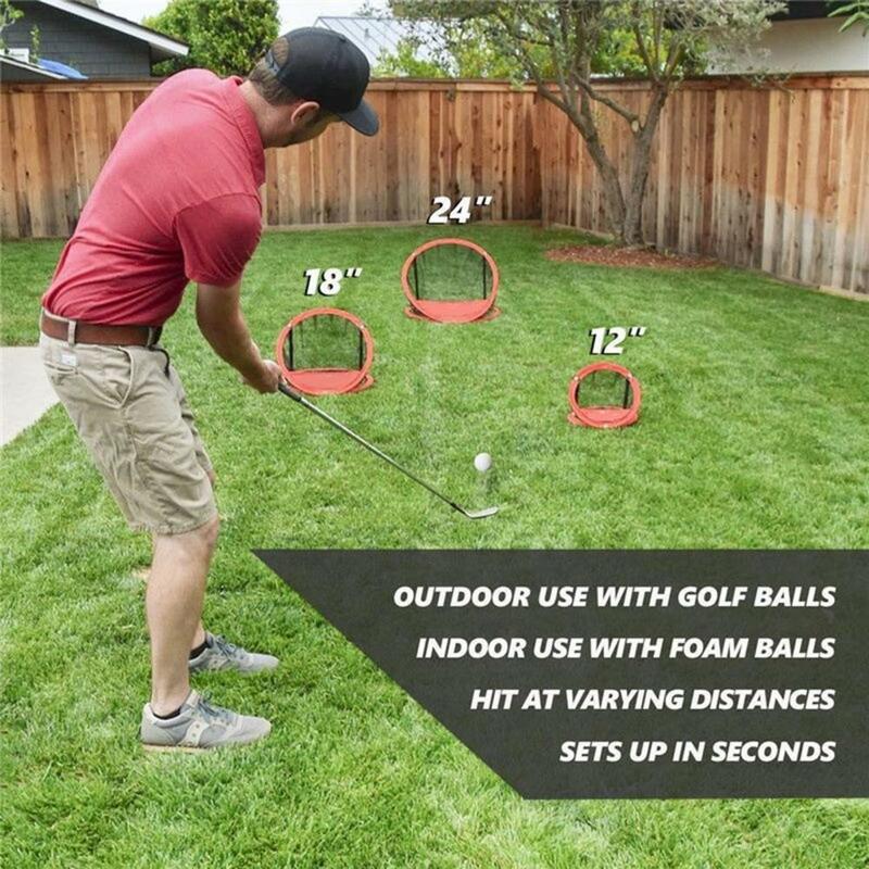 Zware Dutygolf Chipping Netto Opvouwbare Heavy Duty Golf Chipping Net Voor Indoor Outdoor Praktijk Verbeteren Nauwkeurigheid Targeting Voor Mannen