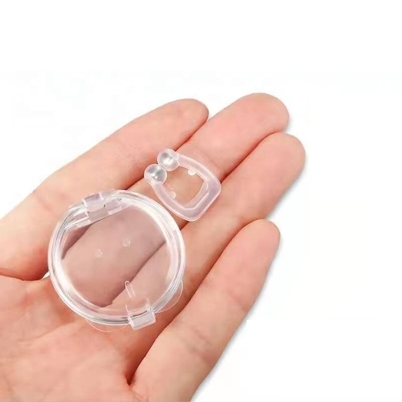 Diskon Besar Klip Hidung Anti Mendengkur Magnetik Silikon Medis Dapat Disesuaikan Penghenti Dengkuran untuk Pria dan Wanita