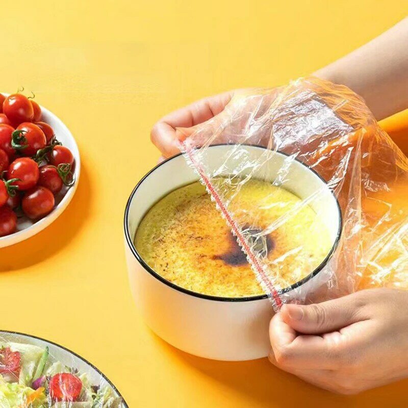 100-1000PCS Color Disposable Food Cover Wrap Food-Grade Fresh-keeping Film Bag Storage Kitchen Disposable Bowl Cover Wholesale