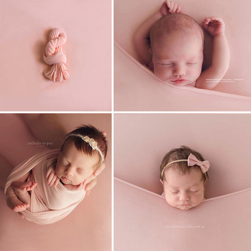 Newborn Photography Props Baby Wrap Blanket Swaddling Photo Backdrop Shoot Studio Fotografia Accessories Background Pillow Hat