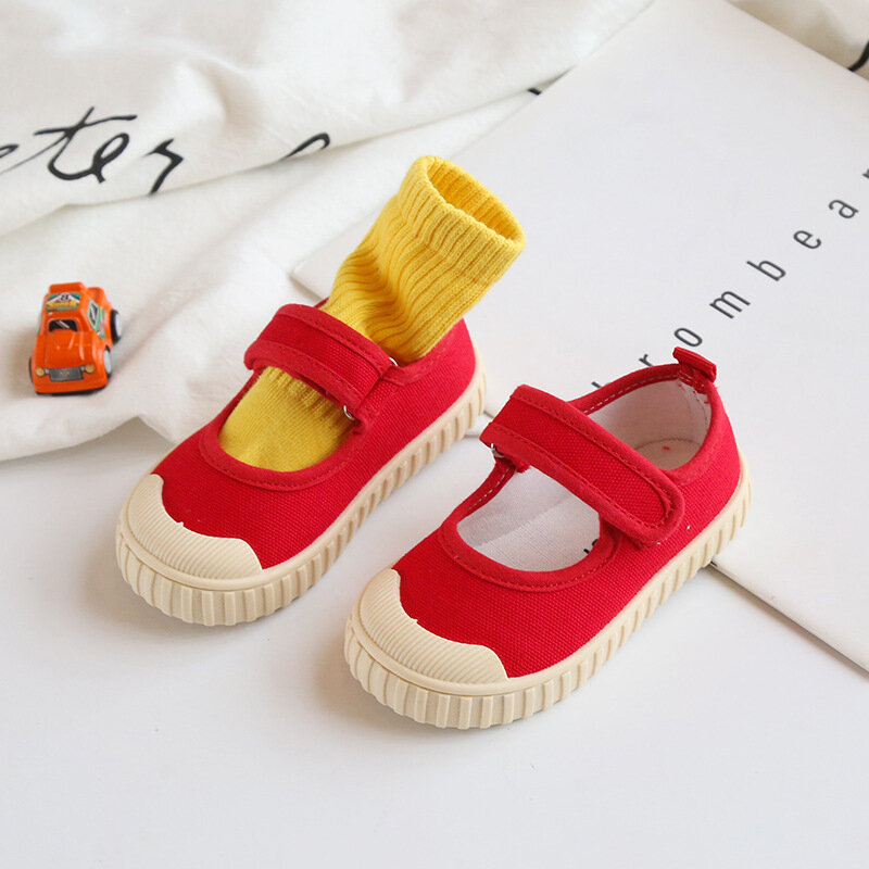 Kids Canvas Shoes Boys Girls Baby Sneakers Breathable Lightweight Soft Non-slip Boys Girls Canvas Shoes Children Casual Shoes