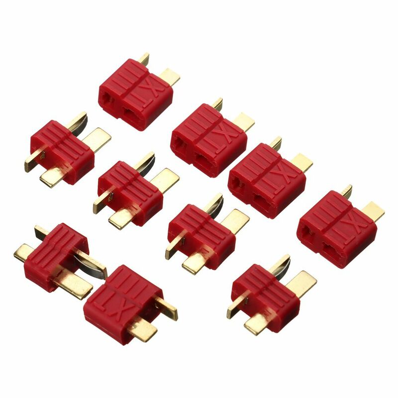 For RCLiPo Battery Deans Style Multiple Battery Wire Welding T-plug Male&Female Deans Connectors Specifications T Plug