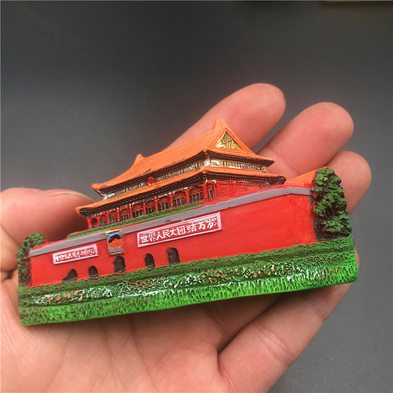 북경 여행 기념품 냉장고 자석, 중국 베이징 만리장성 관광 기념품, 냉장고용 자석 스티커, 3D