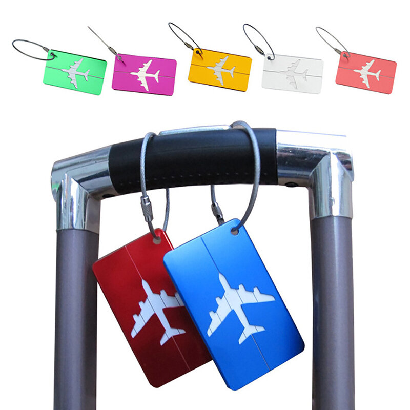 Etichette per bagagli riutilizzabili alla moda nome della valigia carta d'identità per donna uomo bagaglio da viaggio valigia etichette con nome accessori da viaggio