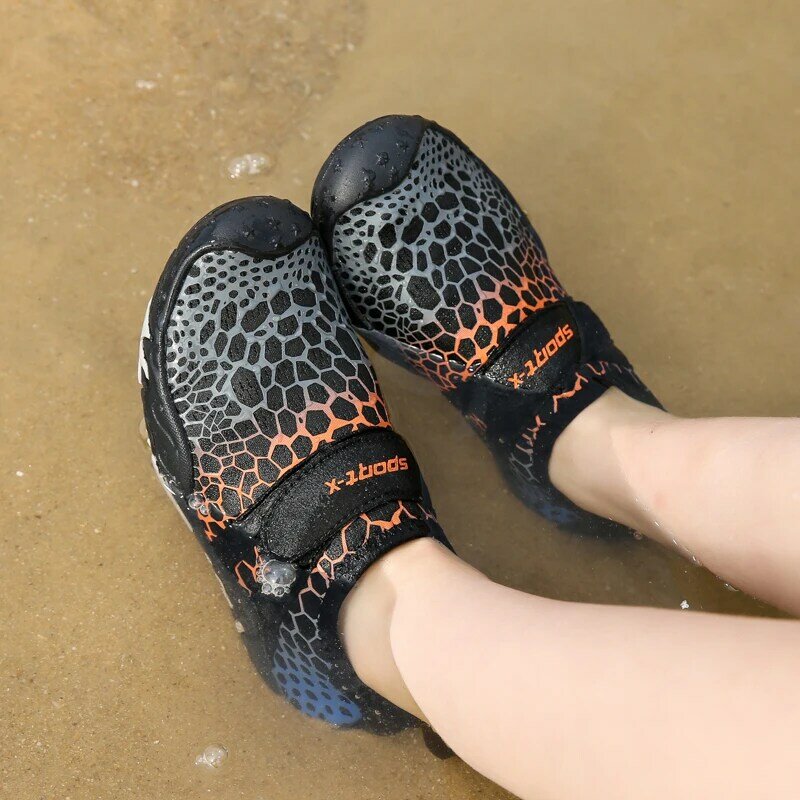 Sepatu Aqua Cepat Kering Bertelanjang Kaki Liburan Anak-anak Baru Sepatu Air Pantai Anak Perempuan Sepatu Renang Sepatu Hiking Anak Laki-laki 25-38 #