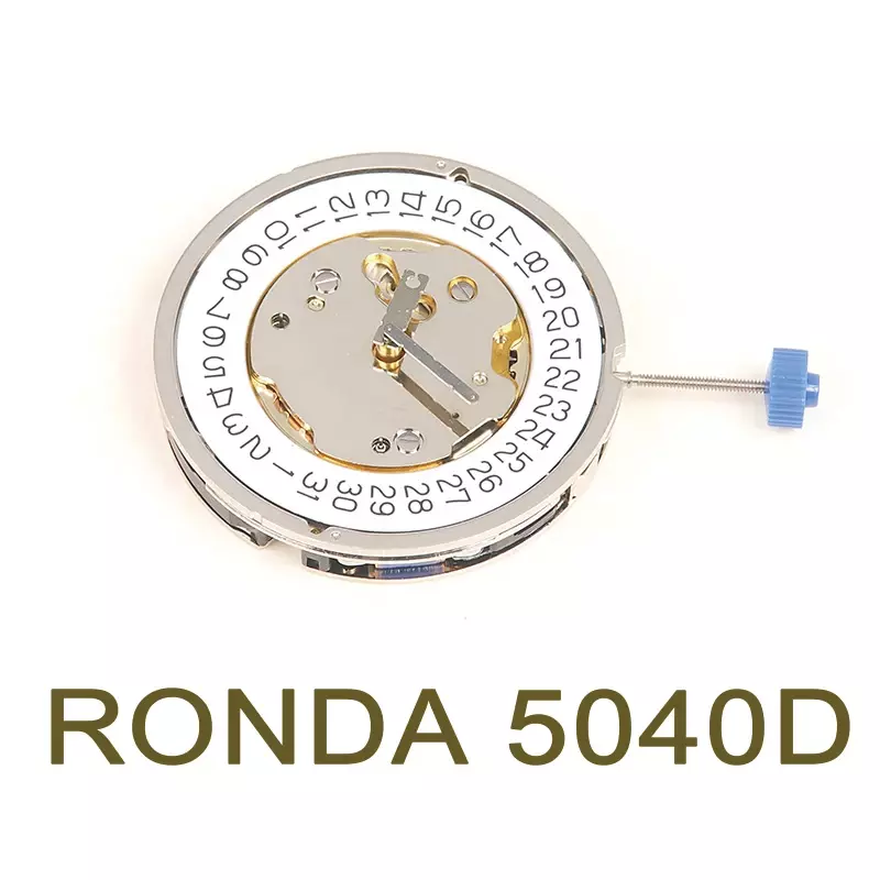 Ronda 5040D piezas de repuesto de movimiento de reloj de cuarzo genuino, movimiento de reloj