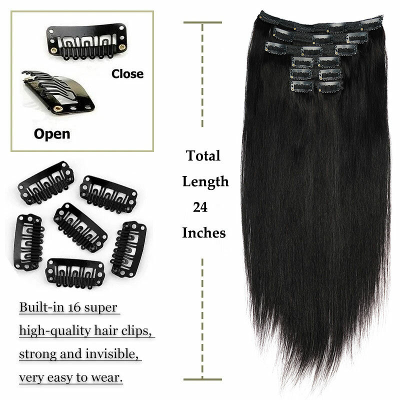 Veravicky заколка для наращивания волос человеческие волосы бразильская машина Remy человеческие волосы уток с зажимами на реальных волосах 120 г 7 шт. в продаже