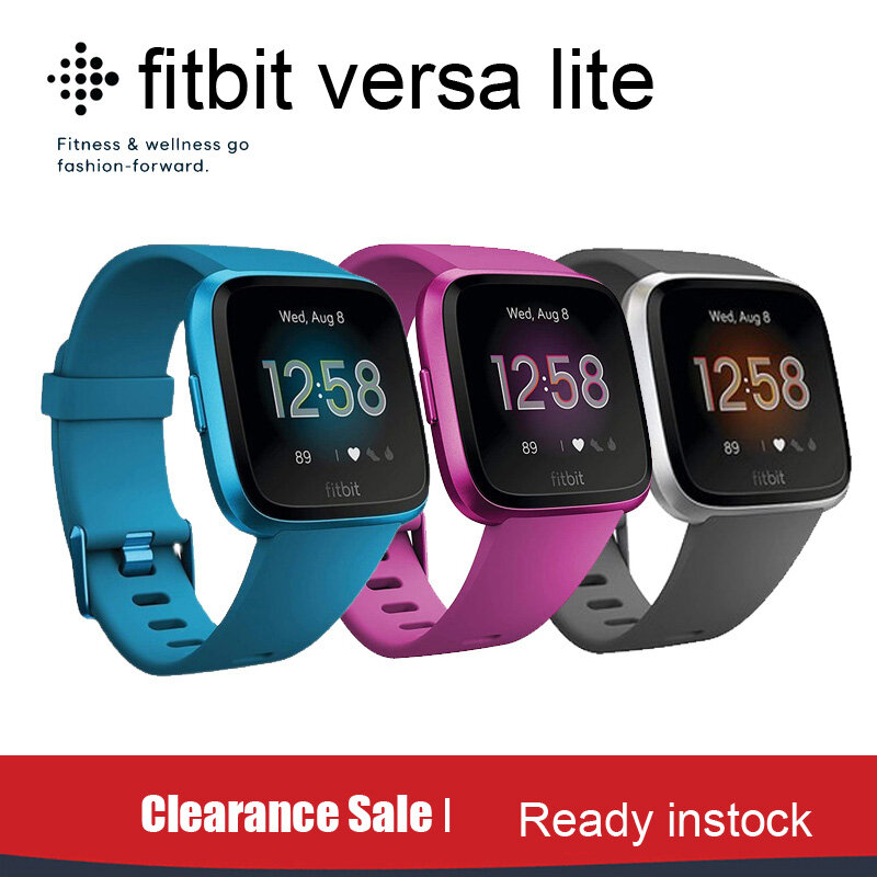【Clearance Sale】FITBIT VERSA LITE Fitness Heart Rate Tracker Waterproof Smartwatch fitness activity tracker band Box Sealed