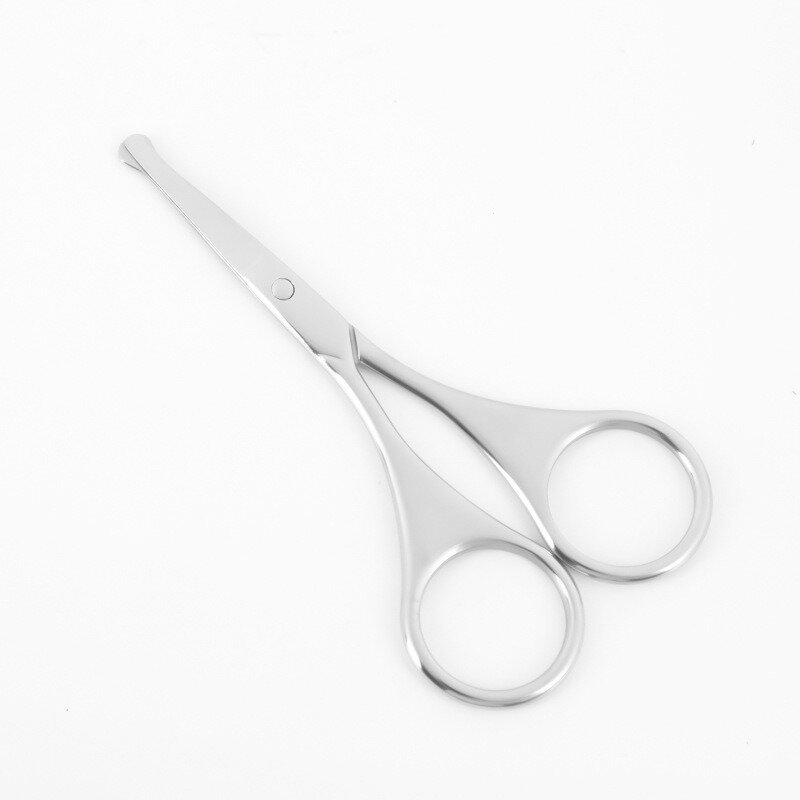Stainless Steel Eyebrow and Nose Hair Embroidery Household Beard Scissors Women's Makeup Scissors