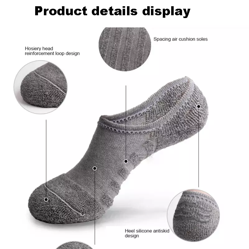Ankle Socks Autumn Cotton Low-Cut Quick Fitness Outdoor Socks 5Pair Running Athletic Sock Knit Sport Breathable Winter Dry Thick