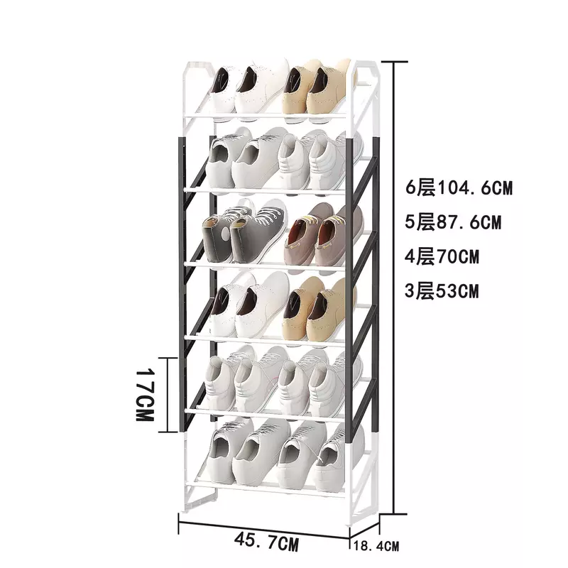 Slash shoe shelf Solid multi-storey dormitory dormitory simple dustproof shoe cabinet storage device