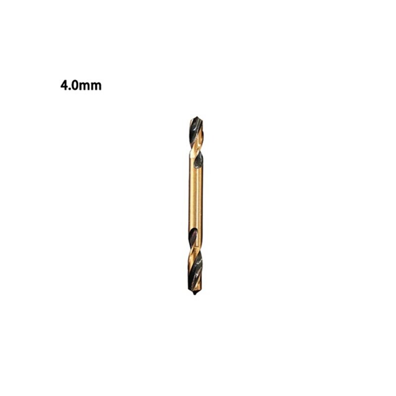 1 szt. Świder ślimakowy Bit HSS z podwójną głowicą 3-6mm do metalowych otwór wiertniczy ze stali nierdzewnej do dziurkowania wiertarka ręczna narzędzie ręczne części