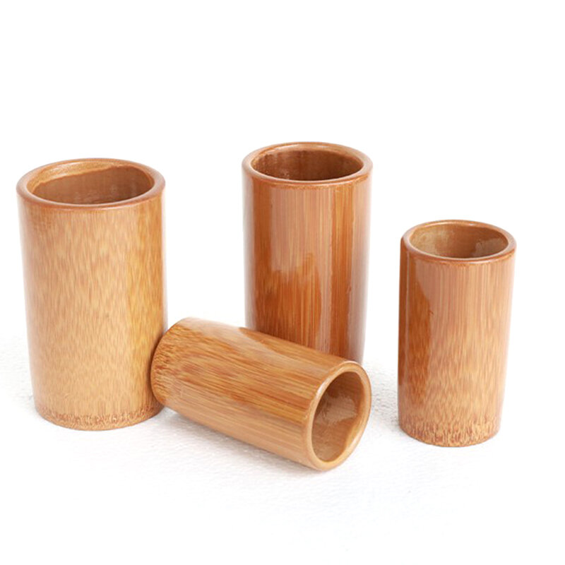 1 szt. Naturalny bambus drewniane bańki przeciw masaż antycellulitowy akupunktury próżniowej