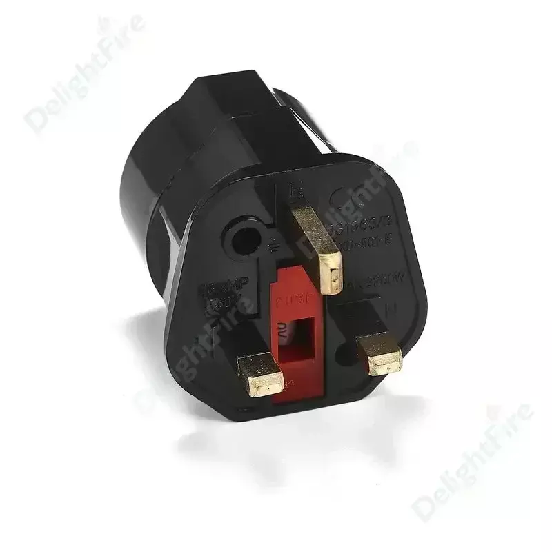 1pcs UK to EU Plug Adapter 250V 13A Korea Euro 2Pin to Britain 3Pin Plug Conversion Electrical Sockets Travel Adapter AC Outlet