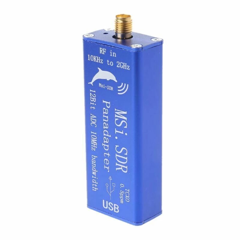 MSI-SDR من 10 كيلو هرتز إلى 2 جيجا هرتز محول جهاز استقبال SDR TCXO 0.5ppm 12 بت ADC HF UHF VHF FM RSP