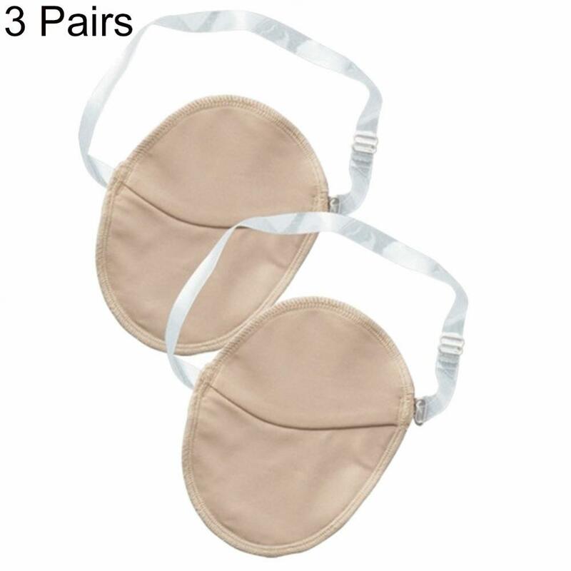 Soft Armpit Pads Invisible for Outdoor 3 Pairs Sweat Washable Cushion Reusable Protector Clothing from Stains/Wetness/Odor