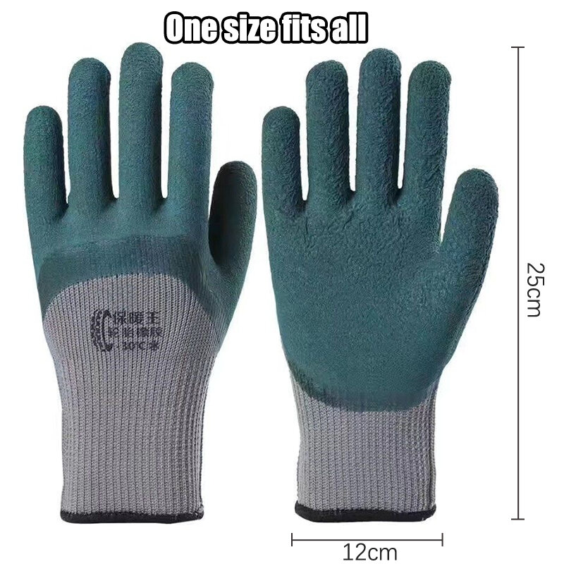 Sarung tangan ban musim dingin, tebal dan beludru karet Anti aus Anti slip lokasi konstruksi sarung tangan pelindung kerja