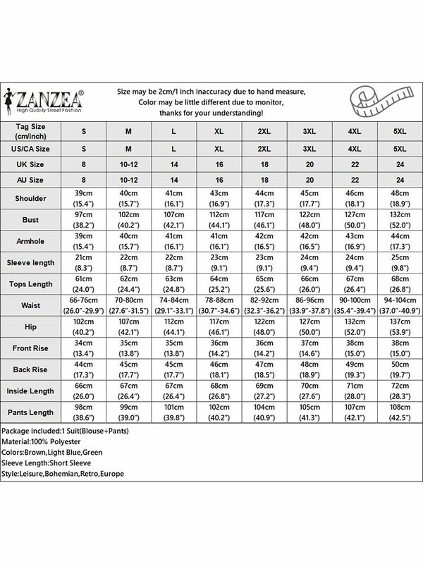 ZANZEA Women Holiday Pant Sets Solid Short Sleevel Blouse Elastic Waist Trouser 2024 Summer 2pcs Outfits Casual Urban Tracksuits