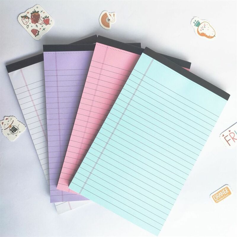 50 Pages Legal Pad Memo Pad Tearable Ink-proof Lined Paper Thick Tear-off Pages Writing Sheet Paper Scribbling Book