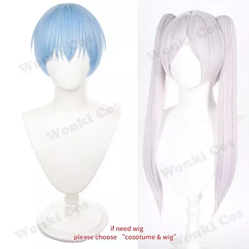 Anime Frieren Cosplay Costume Himmel Heiter Cosplay Frieren Wig Short Hair for Men Women Party Outfits with Cloak
