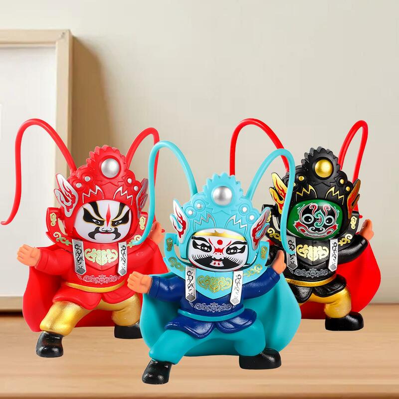 Opera Face Changing Doll Figures, Chinese Folk Art Toy, Portable Toy Chinese Face Changing Figures Traditional Gifts for Kids
