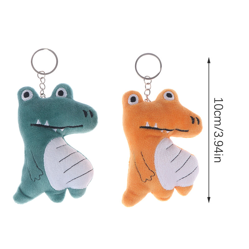 Porte-clés en peluche de crocodile de dessin animé pour enfants, jouet en peluche, pendentif mignon, décor de sac, machine à saisir, petit cadeau, 10cm, 1PC