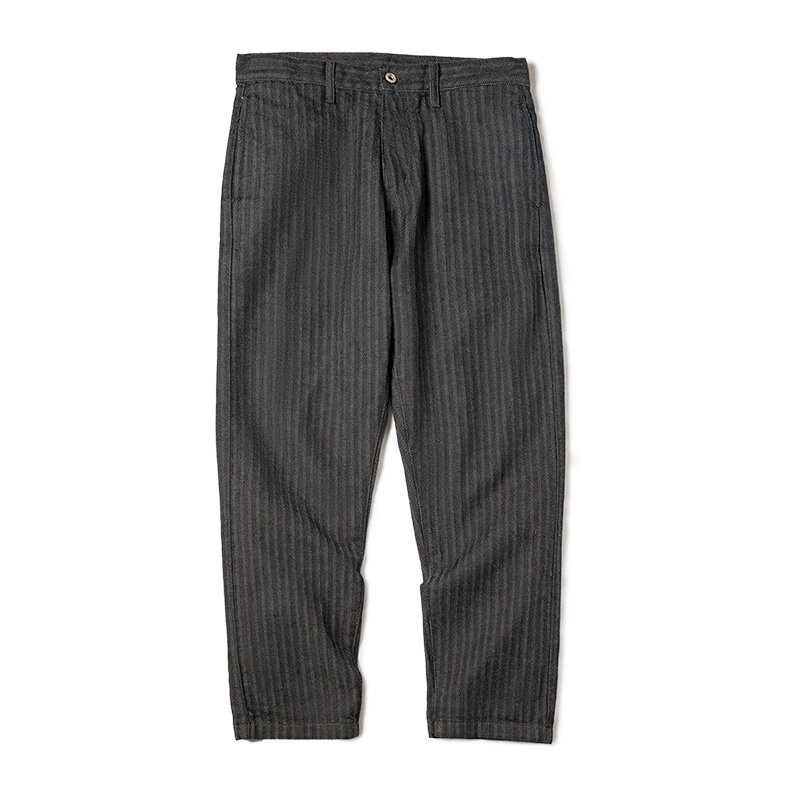 Maden – jean Vintage pour homme, pantalon droit délavé, taille moyenne, 13.5 Oz, poids lourd, style Indigo, poches à Double couche