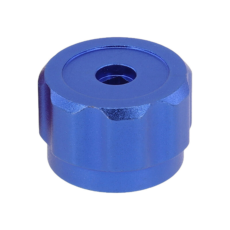 Poignée de roue ronde en alliage d'aluminium, bouton de jauges de collecteur Foy, rouge, bleu, assurer un fonctionnement lisse